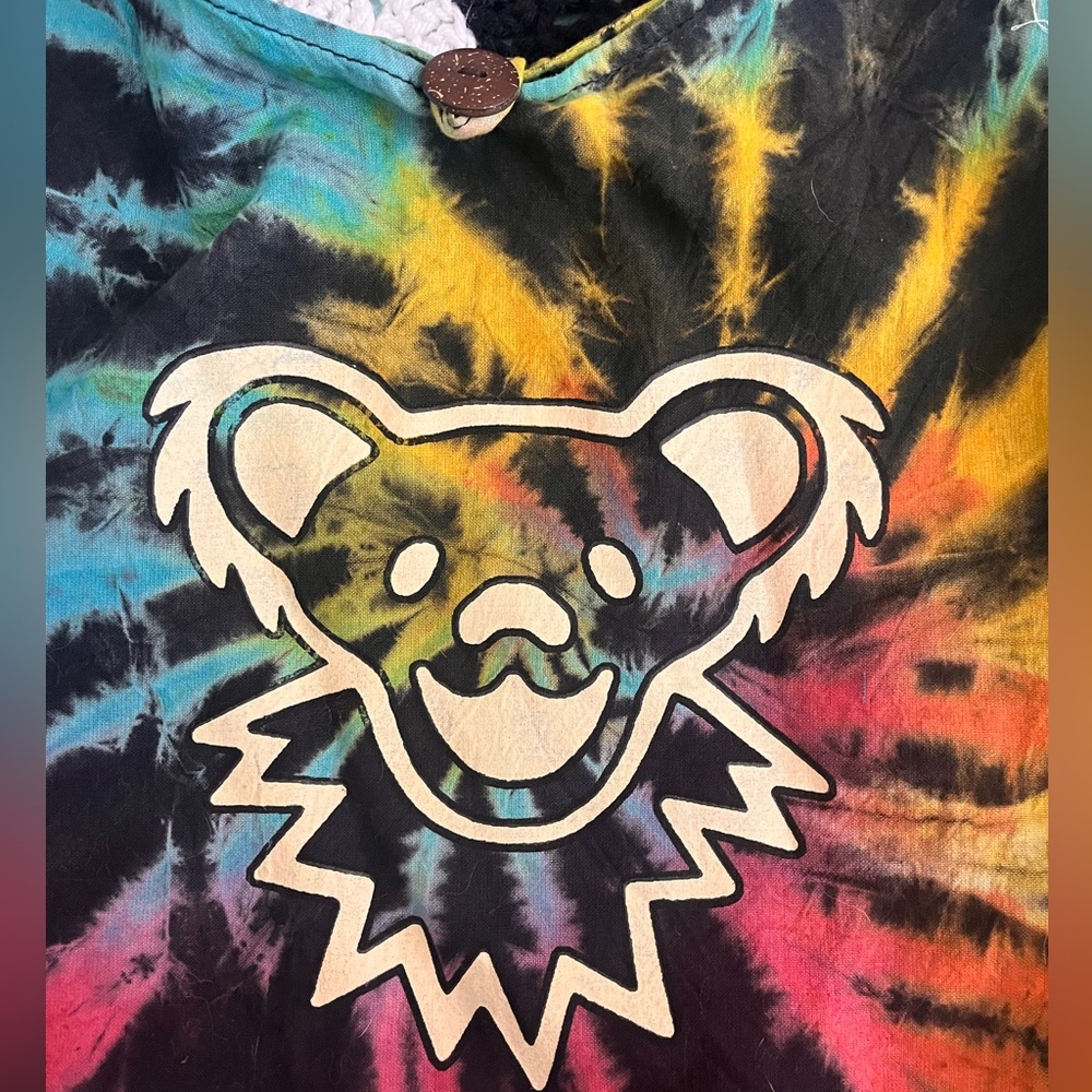tie dye grateful dead dancing bear purse / bag - Picture 3 of 5